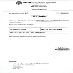 Fee Notification SP-25  class=